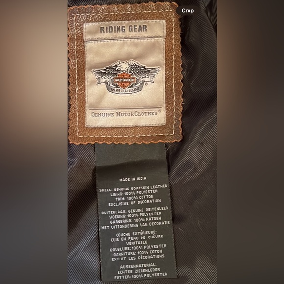 Women's Small Harley Davidson Vintage Style Flight Jacket - Picture 8 of 13